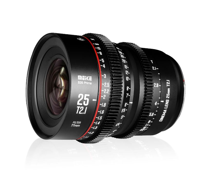 25-1.jpg Meike 25mm T2.1 Super35 Prime Cine Lens (PL Mount) – Bild 1