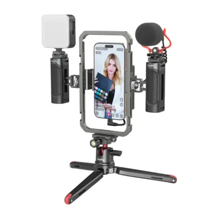 SmallRig All-in-One Video Kit For Smartphone with Audio and Lighting System 3384D