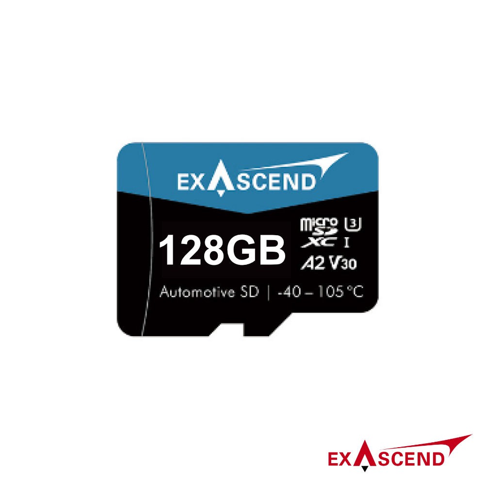 exascend-automotive-microsd500-v30-c10-sd-128gb-001.jpg Exascend Automotive microSD500 V30 C10 SD 6.0 128GB – Bild 1