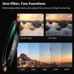 K&F Concept Nano-X 82mm variabilní ND2-32 + cirkulární polarizační filtr 2 v 1 – Bild 3