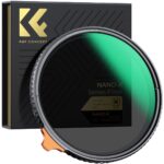K&F 82MM Variable ND Filter True Color ND2-ND32 with 28 Layers of Anti-reflection Green Film