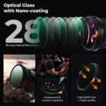 K&F 82MM MultifunctionTrue Color ND2~32+CPL with 28 Layers of Anti-reflection Green Film Waterproof – Bild 5