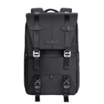 K&F Concept Camera Backpack, Lightweight Camera Bags for Photographers Large Capacity Camera Case with Rain Cover for 15.6 Inch Laptop, DSLR Cameras ( All Black )