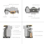 SmallRig "HawkLock" Quick Release Cage Kit for Sony Alpha 7R V / Alpha 7 IV / Alpha 7S III 5518 (BumbleBee Edition) – Bild 6