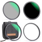 K&F 82mm Magnetic 3pcs Filter Kit, MCUV+CPL+ND1000+Filter Ring, HD, Waterproof, Anti Scratch, Green