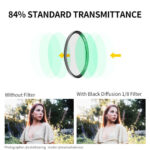 K&F Concept Nano-X Magnetic Black Mist Filter 1/8 with Adapter Ring & Lens Cap (82mm) – Bild 5