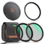 K&F CONCEPT 82MM Nano-X Series Magnetic Filter Kit (CPL+ND3-32+Black Mist 1/4)