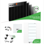 10,08 kWp PV-Komplettset mit 21x AIKO-A480-MCE54Dw Neostar 3P+ 480W Glas-Glas Modulen & RCT Power Storage 10.0 & RCT Power Battery 11.5-2 Speicher – inkl. Unterkonstruktion für Ziegeldächer