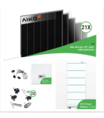 10,08 kWp PV-Komplettset mit 21x AIKO-A480-MCE54Dw Neostar 3P+ 480W Glas-Glas Modulen & RCT Power Storage 10.0 & RCT Power Battery 11.5-2 Speicher – inkl. Unterkonstruktion für Ziegeldächer