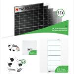 10,12 kWp PV-Komplettset mit 23x TW Solar TWMNH-48HD440W Doppelglasmodule & RCT Speicher – inkl. K2 Unterkonstruktion für Ziegeldächer