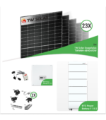 10,12 kWp PV-Komplettset mit 23x TW Solar TWMNH-48HD440W Doppelglasmodule & RCT Speicher – inkl. K2 Unterkonstruktion für Ziegeldächer