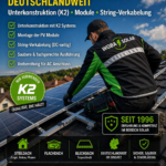 DC Installation Photovoltaik – Unterkonstruktion, Modulmontage & String-Verkabelung deutschlandweit