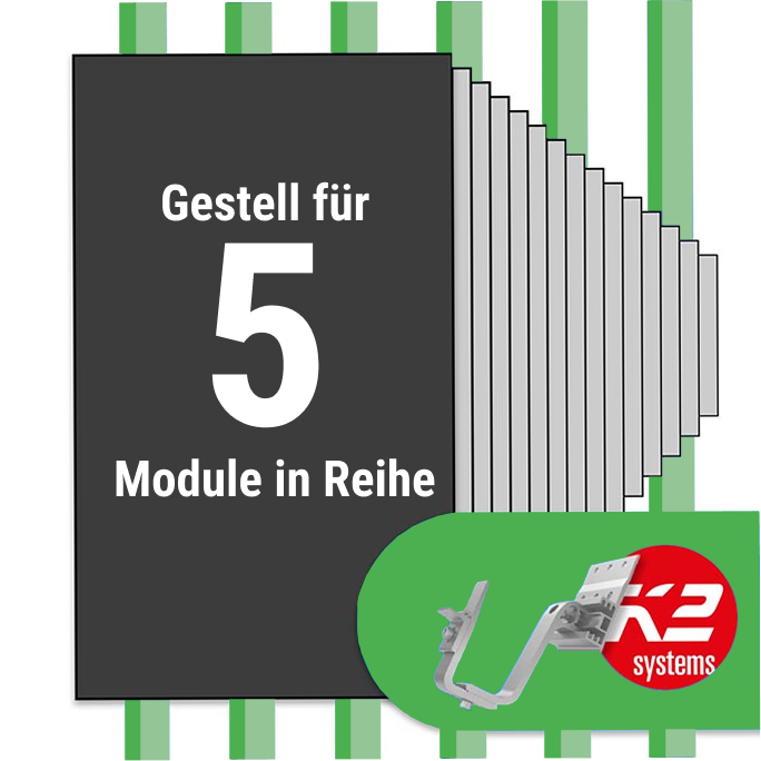 K2PaketZiegeldach_1Reihex5Modul_K24S_JederSparren.png K2 Montage Paket Ziegeldach: 1 Reihe x 5 Module (K2 4S: Jeder Sparren) – Bild 1