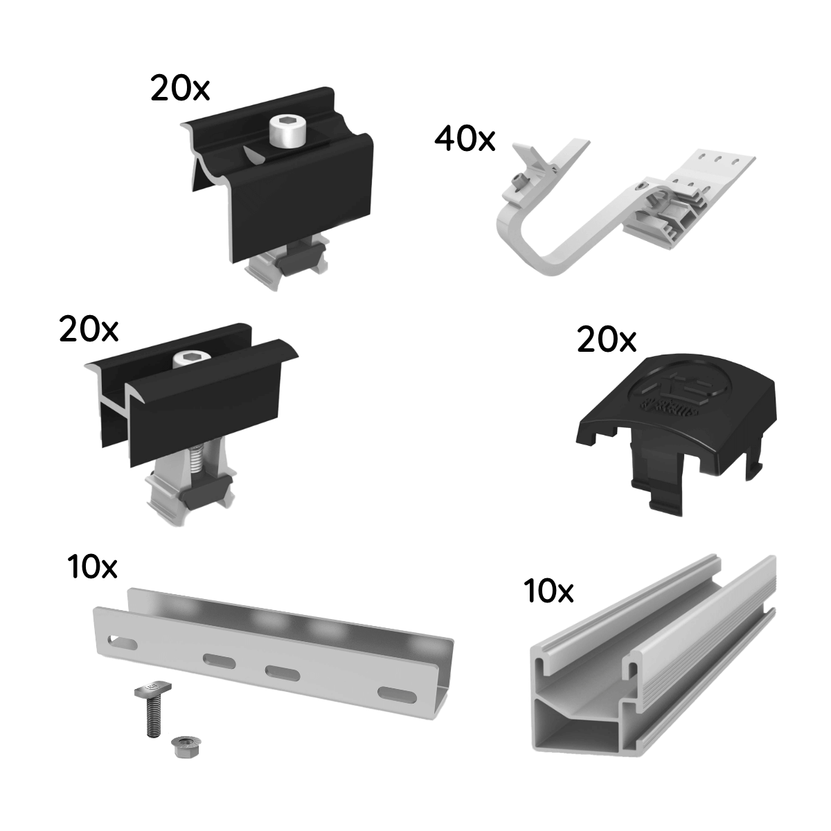 UKPaketfuer10ModulevonK2_SingleRail_Schraegdach_1-lagig.png UK Paket für 10 Module von K2, SingleRail 36 für Schrägdach, 1-lagig – Bild 1