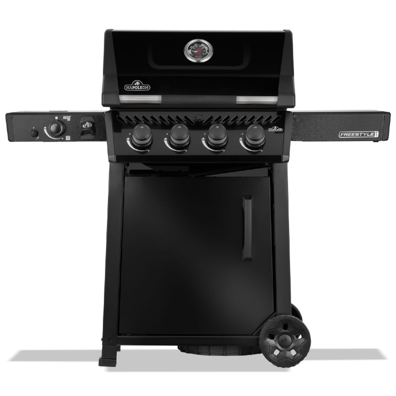 napoleon-freestyle-425-schwarz-seitenbrenner.jpg Napoleon Freestyle PRO 425 Gasgrill Schwarz mit Infrarot-Seitenbrenner – Bild 1